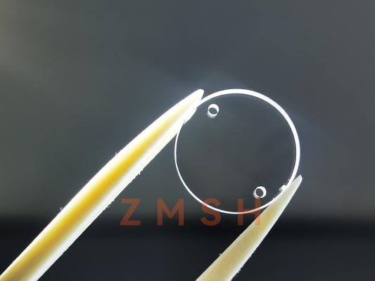 Buon prezzo Spessore su misura di Sapphire Optical Window 2mm di dimensione con il foro in linea