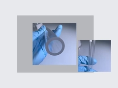 Singola terra fine di Crystal Sapphire Tubes And Rods Grown e superficie lucidata