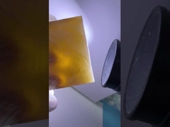 Materiale grezzo di zaffiro giallo creato in laboratorio per la produzione di gioielli