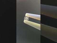 Componenti di zaffiro trasparenti attraverso buchi